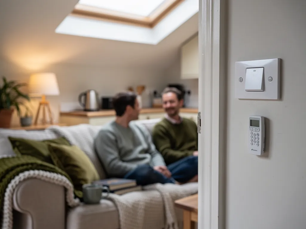 The wall switch for an electric rooflight